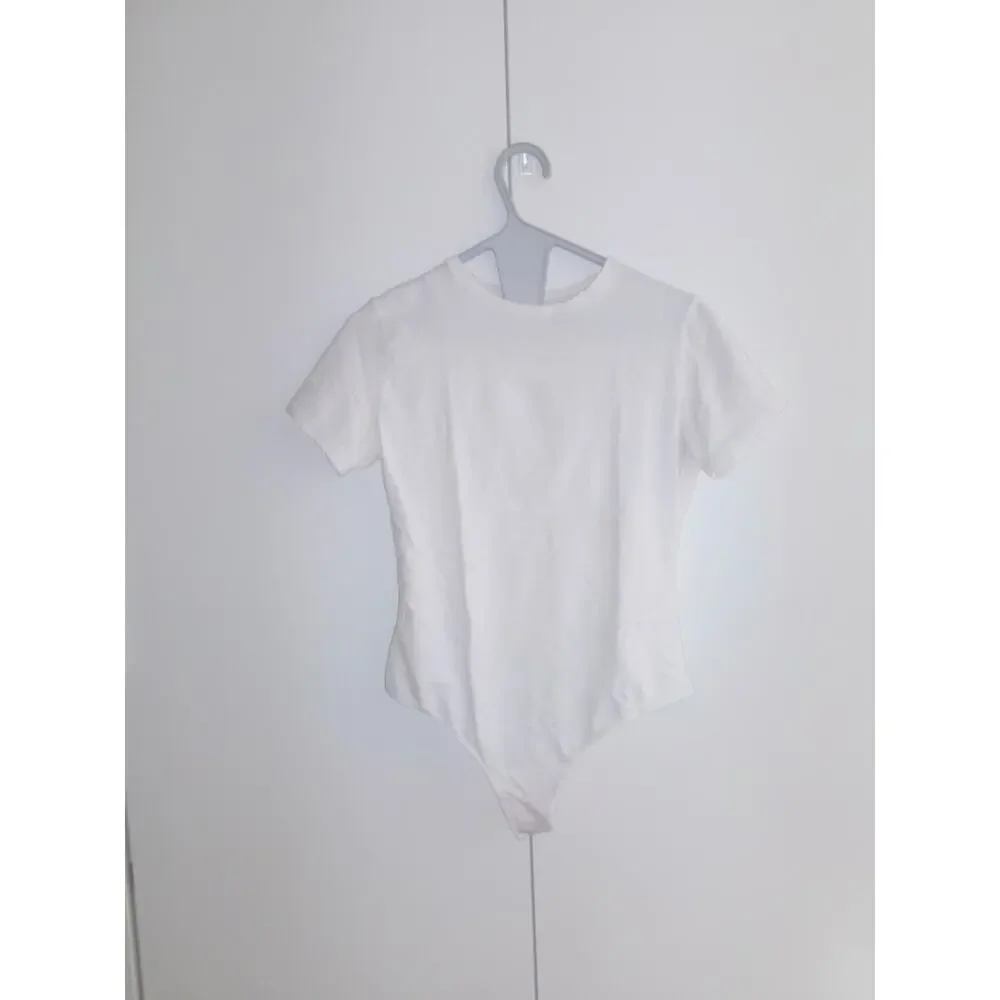Quince White Short-Sleeve Crew Bodysuit - Picture 2 of 5